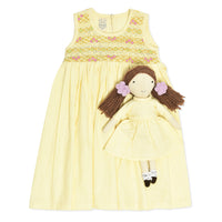 Golden Bloom Smocked Dress