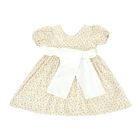 Vintage Floral Puff-Sleeve Dress