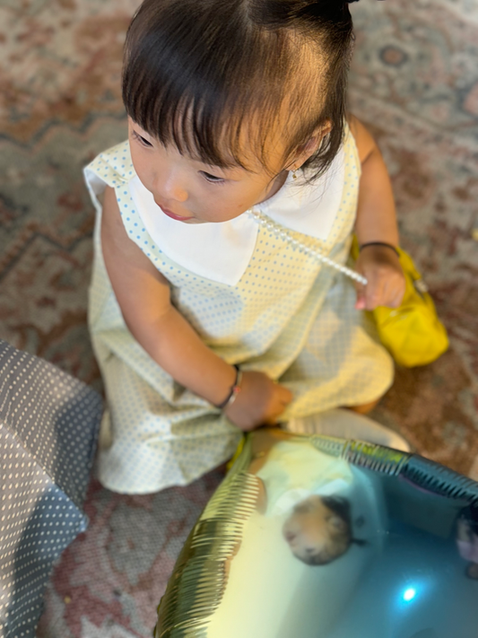 Micro Dot A-line Dress